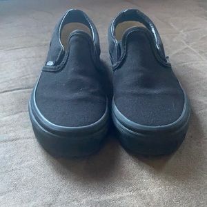 Children’s slip on black vans